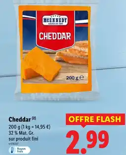 Lidl MCENNEDY Cheddar offre