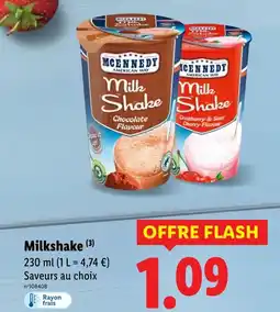 Lidl MCENNEDY Milkshake offre