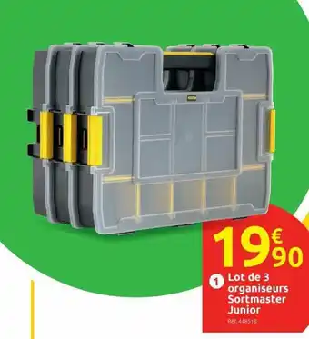 Mr Bricolage Lot De 3 Organiseurs Sortmaster Junior offre