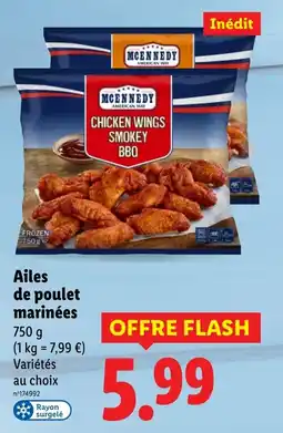 Lidl MCENNEDY Ailes de poulet marinées offre