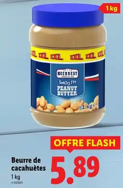 Lidl MCENNEDY Beurre de cacahuètes offre