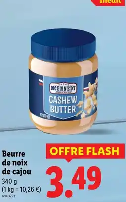 Lidl MCENNEDY Beurre de noix de cajou offre