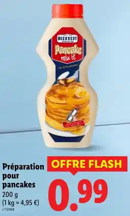 Lidl MCENNEDY Préparation pour pancakes offre