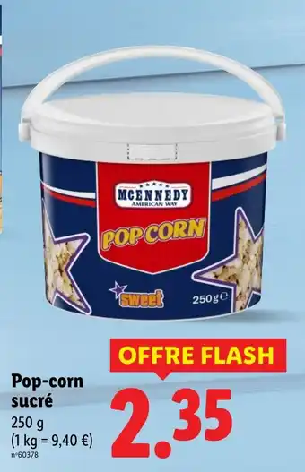 Lidl MCENNEDY Pop-corn sucré offre