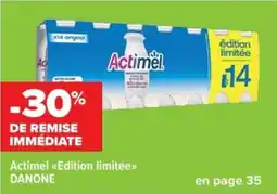 Cora Actimel edition limitée danone offre