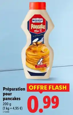 Lidl MCENNEDY Préparation pour pancakes offre
