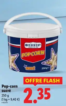 Lidl MCENNEDY Pop-corn sucré offre