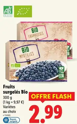 Lidl Fruits surgelés Bio offre