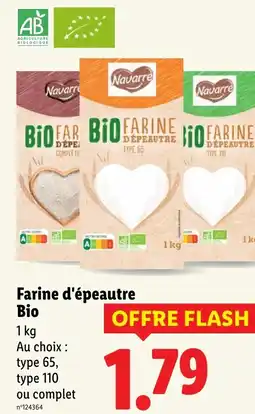 Lidl NAVARRE Farine d'épeautre Bio offre