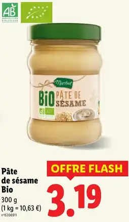 Lidl MARIBEL Pâte de sésame Bio offre