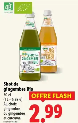 Lidl SOLEVITO Shot de gingembre Bio offre