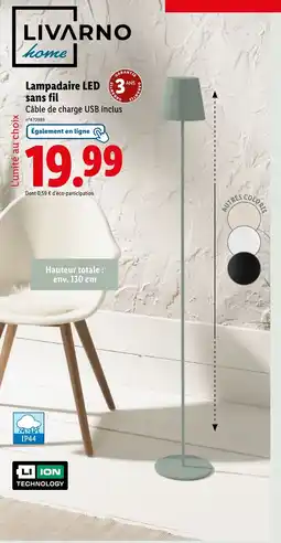 Lidl LIVARNO HOME Lampadaire LED sans fil offre