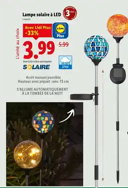 Lidl Lampe solaire à LED offre