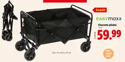 Lidl EASYMAXX Charrette pliable offre