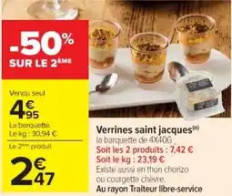 Cora Verrines saint jacques offre