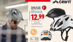 Lidl CRIVIT Casque de vélo avec feu arrière offre