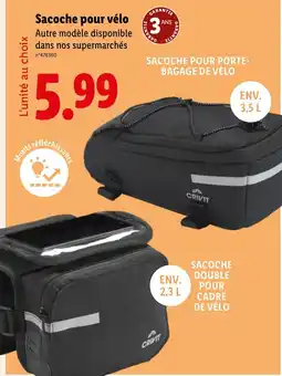 Lidl Sacoche pour vélo offre