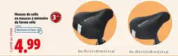 Lidl Housse de selle en mousse à mémoire de forme vélo offre