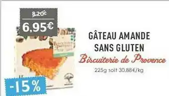 Naturalia Gâteau Amande Sans Gluten offre