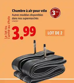 Lidl Chambre à air pour vélo offre