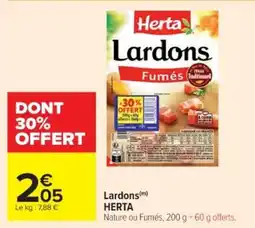 Cora Lardons herta offre