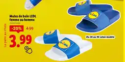Lidl LIDL Mules de bain femme ou homme offre