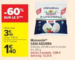 Cora Mozzarella casa azzurra offre