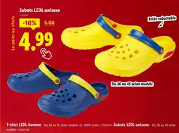 Lidl LIDL Sabots unisexe offre