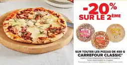 Cora Sur toutes les pizzas de carrefour classic offre