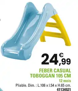 JouéClub FEBER CASUAL Toboggan 105 cm offre