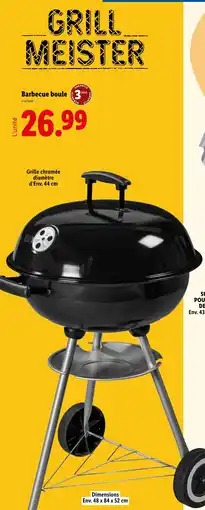 Lidl Barbecue boule offre