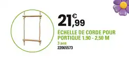 JouéClub CAP Nature Échelle de corde pour portique 1,90 - 2,50 m offre