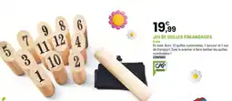 JouéClub Cap Nature Jeu de quilles finlandaises offre