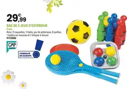 JouéClub CAP Loisirs Sac de 5 jeux d'extérieur offre