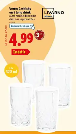 Lidl LIVARNO HOME Verres à whisky ou à long drink offre