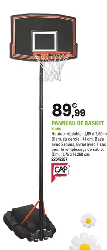 JouéClub CAP Sport Panneau de basket offre