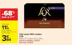 Cora Café moulu 100% arabica l'or offre