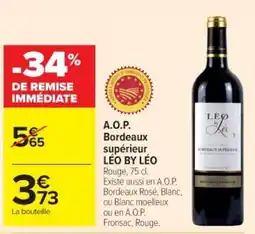 Cora A.o.p. bordeaux supérieur léo by léo offre