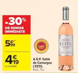 Cora A.o.p. sable de camargue l'estil offre