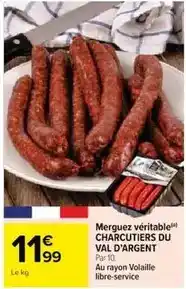 Cora Merguez véritable charcutiers du val d'argent offre