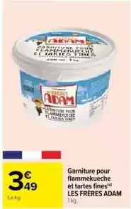 Cora Adam - garniture pour flammekueche et tartes fines offre