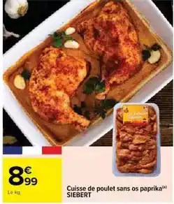 Cora Siebert - cuisse de poulet sans os paprika offre