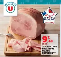 Bi1 U - jambon cuit supérieur avec couenne offre