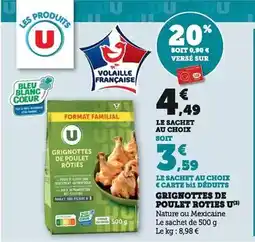 Bi1 U - grignottes de poulet rotis offre