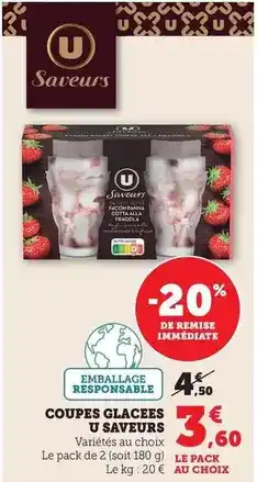 Bi1 U - coupes glacées offre