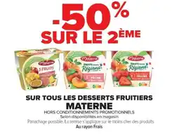Cora Sur tous les desserts fruitiers materne offre