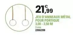 JouéClub Cap nature - jeu d'anneaux metal pour portique offre