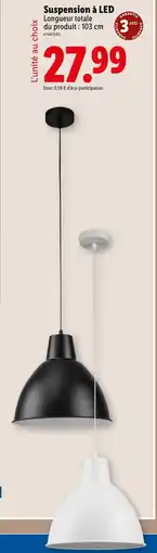 Lidl Suspension à LED offre