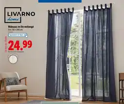 Lidl LIVARNO home Rideaux en lin mélangé offre