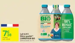 Cora Lait u.h.t. filière qualité carrefour bio offre